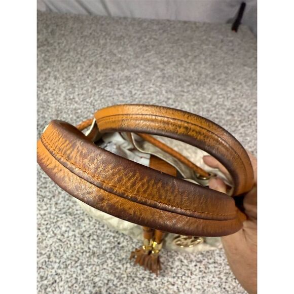 Michael Kors Jet Set Large Tote Bag Vanilla Cream Signature MK - Picture 10 of 12